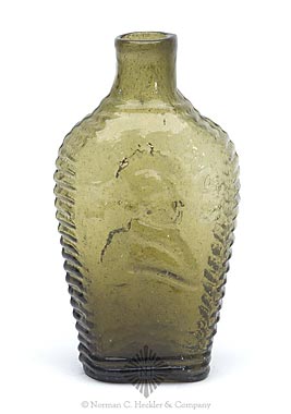 "Lafayette" And Bust - "De Witt Clinton" And Bust Portrait Flask, GI-82