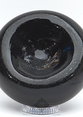 Early Black Glass Onion Bottle, Form similar to RD figure 58 pg. 67