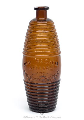 "Old Sachem / Bitters / And / Wigwam Tonic" Figural Bitters Bottle, R/H #O45