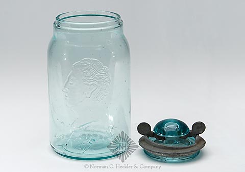 "Lafayette" And Bust Historical Fruit Jar, L #1450