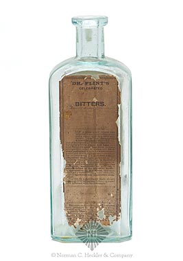 "Dr. Flint's" - "Stomach Bitters" Bottle, R/H #F-60.3