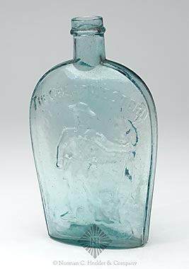 "The Great Western" And Full Figure Of Trapper - Stag Historical Flask, GX-30