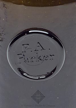 "F.A. / Parker" Sealed Wine Bottle, Similar to RD plate 40