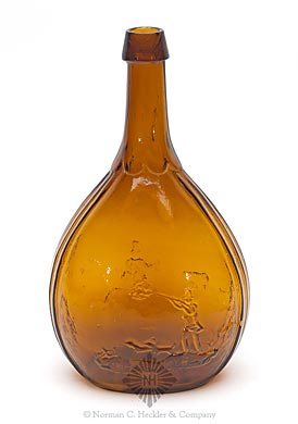 Hunter - Fisherman Pictorial Calabash Flask, GXIII-4