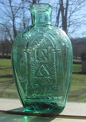 Masonic - Eagle Historical Flask, GIV-5