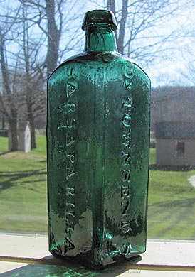 "Dr. Townsend's / Sarsaparilla / Albany / N.Y." Medicine Bottle, Similar to D #206