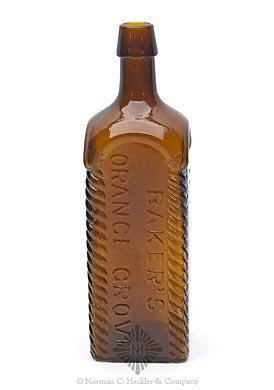 "Baker's / Orange Grove / Bitters" Bottle, R/H #B-9