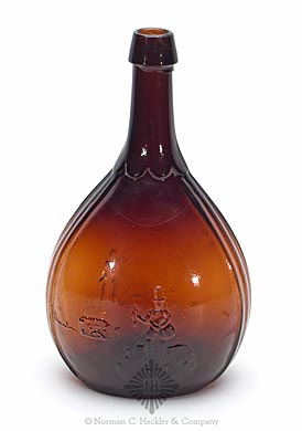 Hunter - Fisherman Pictorial Calabash Flask, GXIII-4