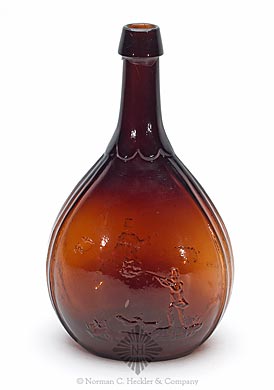 Hunter - Fisherman Pictorial Calabash Flask, GXIII-4