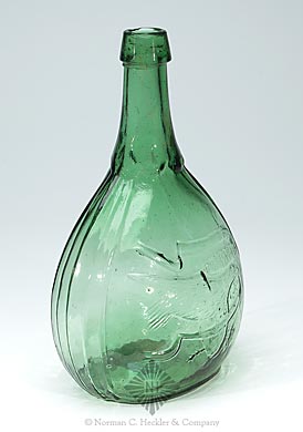 Eagle - Reverse Plain Historical Calabash Flask, GII-143