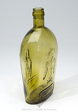 "For Pike's Peak" And Prospector - Eagle Historical Flask, GXI-24