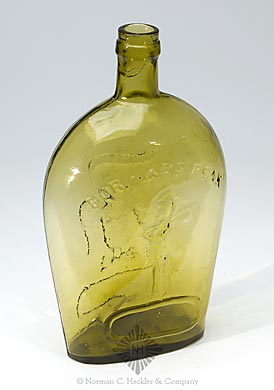 "For Pike's Peak" And Prospector - Eagle Historical Flask, GXI-24