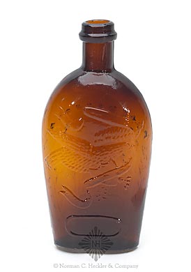 Clasped Hands - Eagle Historical Flask, GXII-31