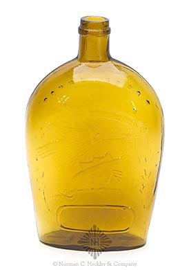 Clasped Hands - Eagle Historical Flask, Similar to GXII-6, unlisted variant