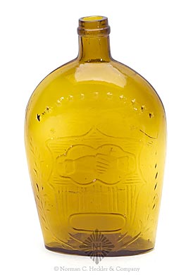 Clasped Hands - Eagle Historical Flask, Similar to GXII-6, unlisted variant