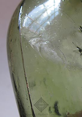 Clasped Hands And "Wm Frank & Sons / Pitts" - Cannon Historical Flask, GXII-39