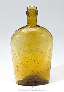 Clasped Hands And "A & D.H.C" - Eagle / "Pittsburgh PA" Historical Flask, GXII-27