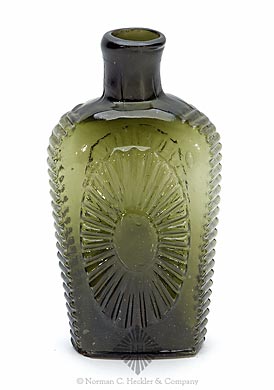 "Keen" - "P & W" Sunburst Flask, GVIII-9