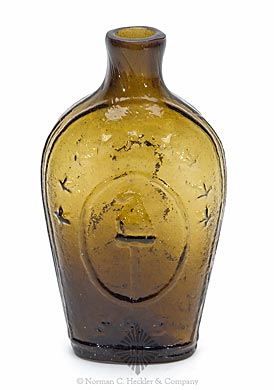 "Lafayette" And Bust - Liberty Cap Portrait Flask, GI-86