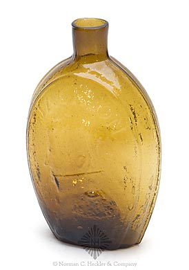 "Washington" And Bust - "Jackson" And Bust Portrait Flask, GI-32