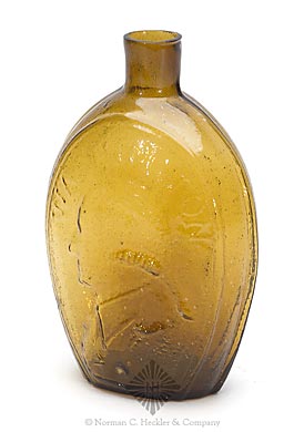 "Washington" And Bust - "Jackson" And Bust Portrait Flask, GI-32