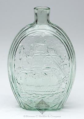 Eagle "T.W.D" - "Franklin." Frigate Historical Flask, GII-42