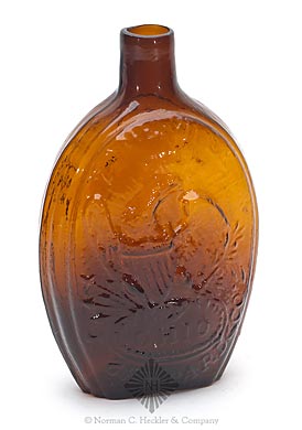 Masonic - Eagle And "Zanesville" / "Ohio / J. Shepard & Co." Historical Flask, GIV-32