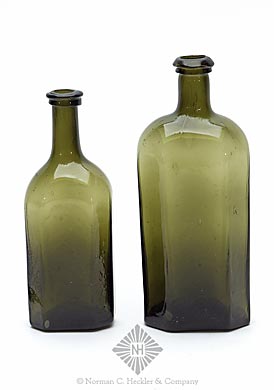 Two Early Medicine Type Bottles, MW plate 72, #2
