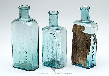 Lot Of Three Medicine Bottles, Unlisted