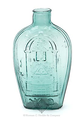 Masonic - "JP" And Eagle Historical Flask, GIV-1