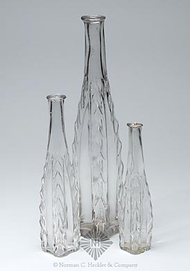 Lot Of Three Cologne Bottles, Similar in form to MW plate 112, #13