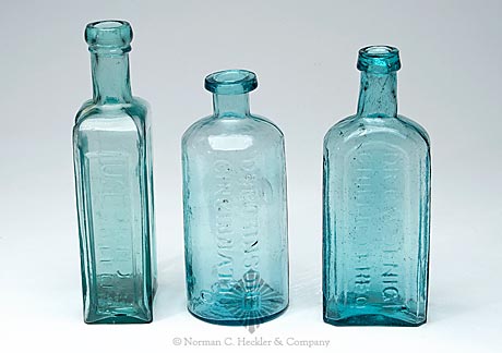 Lot Of Three Medicine Bottles, See PME pg. 107 and 298