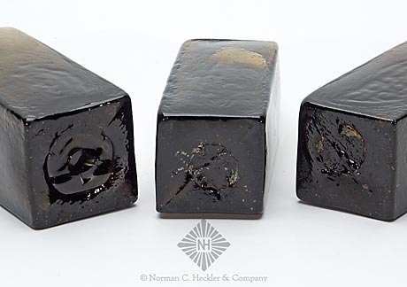 Lot Of Three Blacking Bottles, Similar to MW plate 75, #3