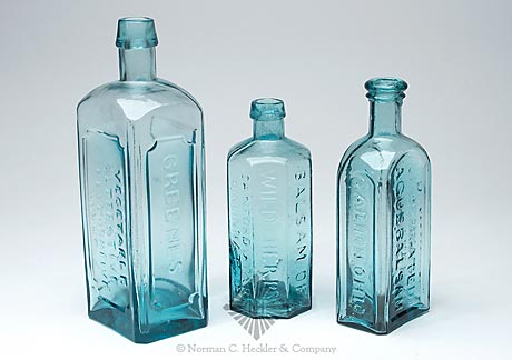 Lot Of Three Medicine Bottles, PME pg. 152, 236, and 379
