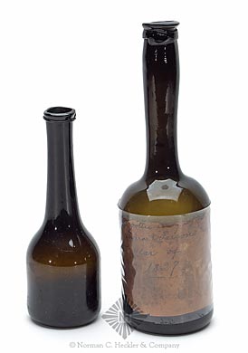 Two Long Necked Wine Bottles, Similar to AG plate 79, #1