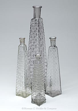 Lot Of Four Figural Cologne Bottles, Similar to MW plate 114, #3