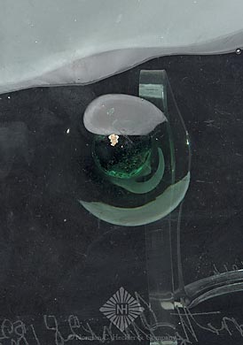 Pane Of Bullseye Window Glass