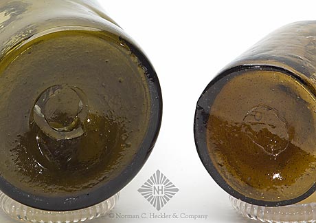 Two Early Utility Bottles, Similar to MW plate 75, #5