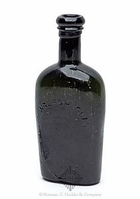 "Newburgh Glass Co. Patd Feb 27th 1866" Lettered Flask, GX-15 variant