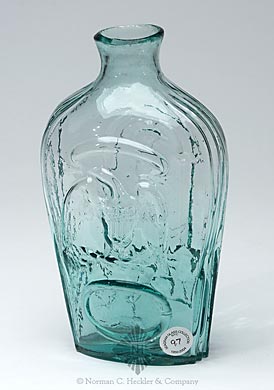 Masonic Arch And Emblems - "NEG Co" Eagle Historical Flask, GIV-27