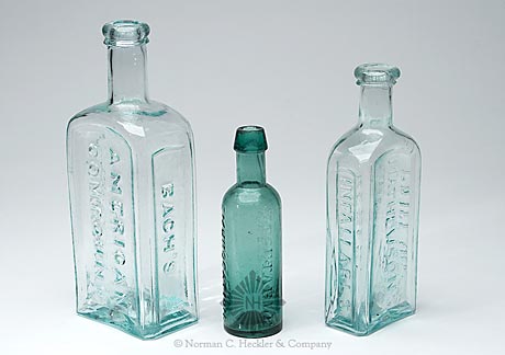 Lot Of Three Medicine Bottles, AAM pg. 36, 340, and 445