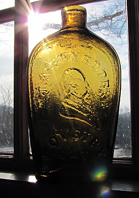 "Lafayette" And Bust - Liberty Cap Portrait Flask, GI-85