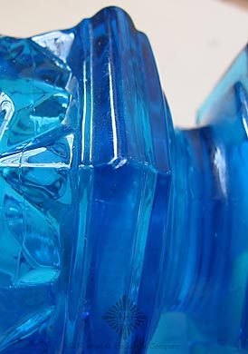 Rare Pressed Glass Spill Holder, William J. Elsholz collection #1245