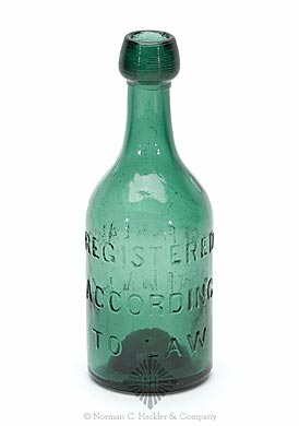 "A. M'Farland / Philad.a" - "Registered / According / To Law" Soda Water Bottle
