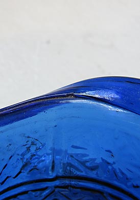 Blown Three Mold Glass Hat Whimsey, GIII-25