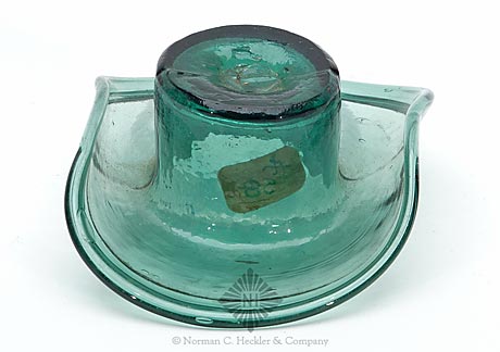 Bottle Mold Glass Hat Whimsey, Similar in form and construction to MW plate 78, #2 and #4