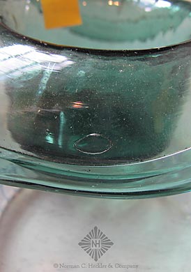 Bottle Mold Glass Hat Whimsey, Similar in form and construction to MW plate 78, #2 and #4