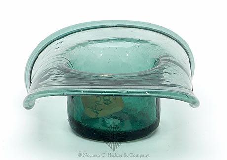 Bottle Mold Glass Hat Whimsey, Similar in form and construction to MW plate 78, #2 and #4