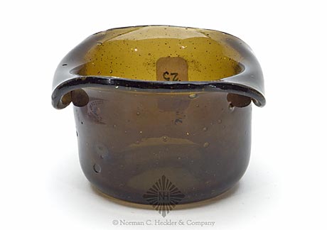 Freeblown Glass Hat Whimsey, Similar in form and construction to McK plate 75, #16