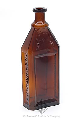 "Excelsior / Herb Bitters / Washington. N.J. / J.V. Mattison" Bitters Bottle, R/H #E-65